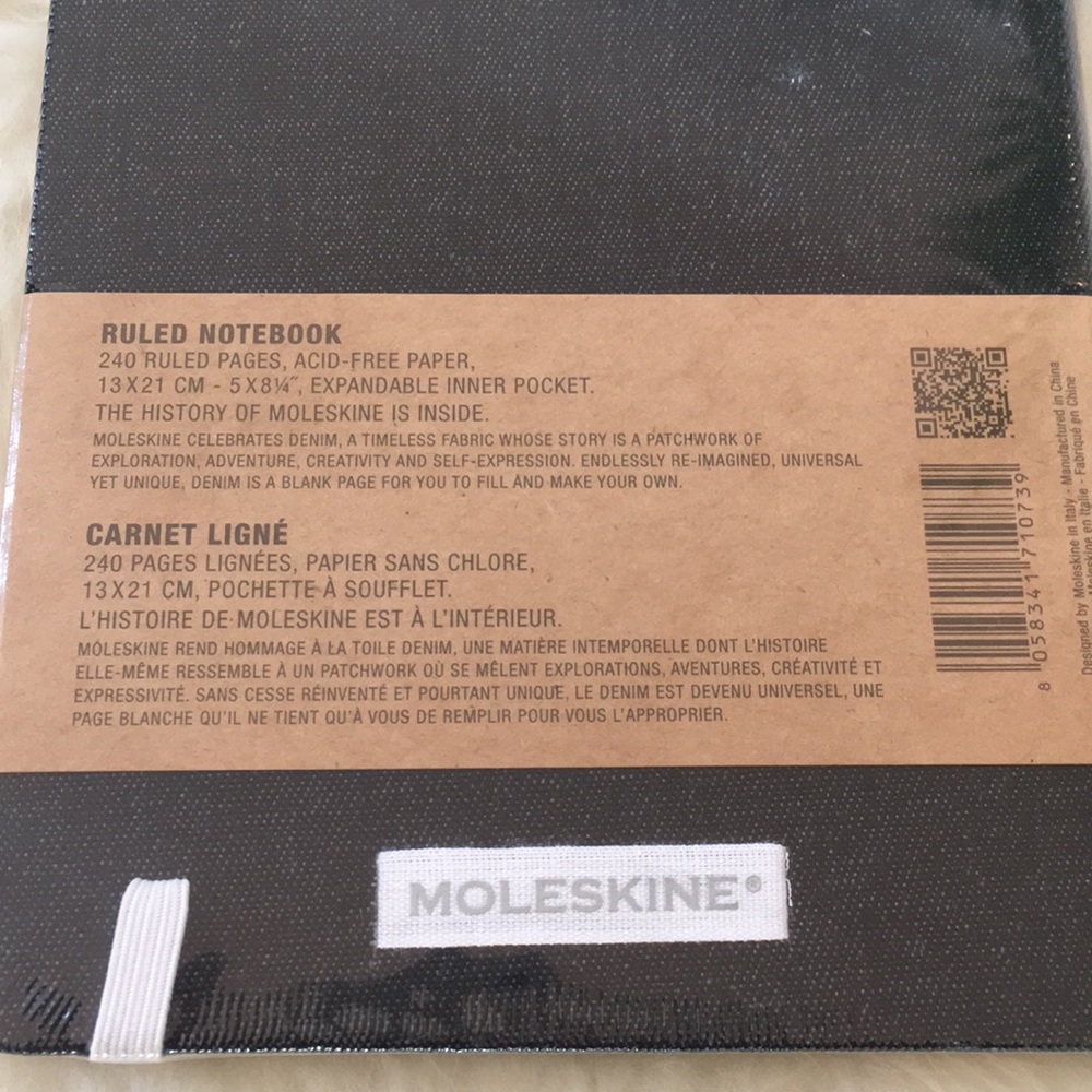 Moleskine Denim Journal w/“Hand Wash Only” Motif - Picture 6 of 6